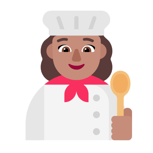 Cozinheira: Pele Morena para Microsoft Windows 11 24H2 August 2025 Update