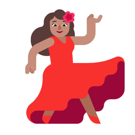 Mulher Dançando: Pele Morena para Microsoft Windows 11 24H2 August 2025 Update