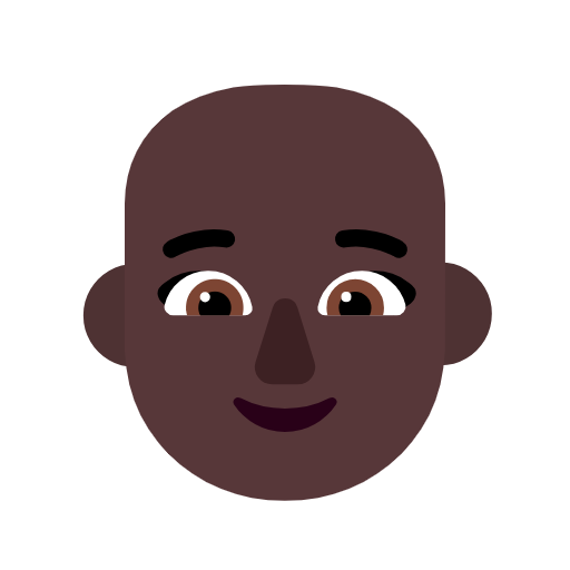 Жінка: дуже темний тон шкіри без волосся для Microsoft Windows 11 24H2 August 2025 Update