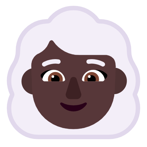 Mulher: Pele Escura, Cabelo Branco para Microsoft Windows 11 24H2 August 2025 Update