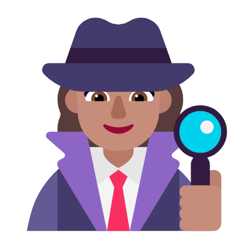 Detektif wanita: warna kulit sedang untuk Microsoft Windows 11 24H2 August 2025 Update