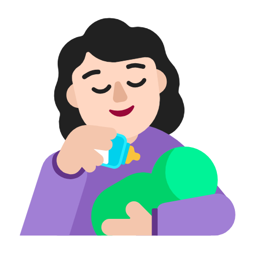 Mulher Alimentando Bebê: Pele Clara para Microsoft Windows 11 24H2 August 2025 Update