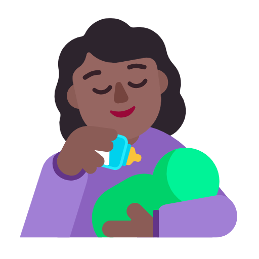Mulher Alimentando Bebê: Pele Morena Escura para Microsoft Windows 11 24H2 August 2025 Update