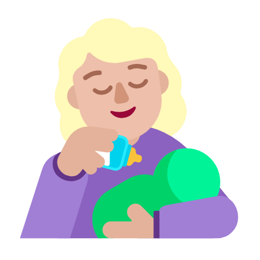 Кормящая женщина: светлый тон кожи для Microsoft Windows 11 24H2 August 2025 Update