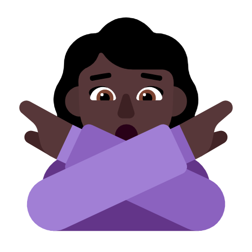 Mulher Fazendo Gesto De “Não”: Pele Escura para Microsoft Windows 11 24H2 August 2025 Update