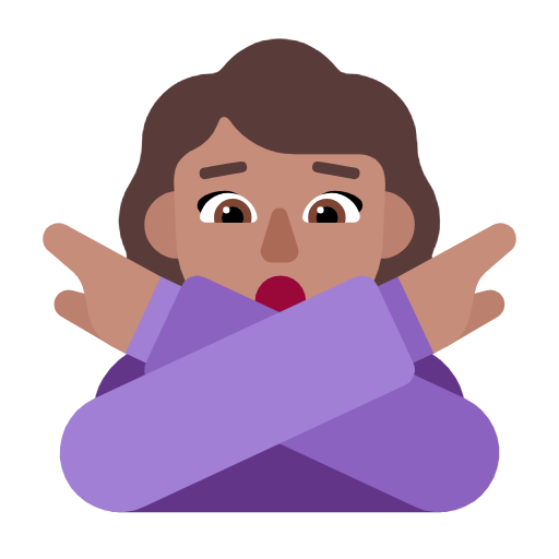 Mulher Fazendo Gesto De “Não”: Pele Morena para Microsoft Windows 11 24H2 August 2025 Update