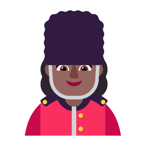 Жінка-гвардієць: темний тон шкіри для Microsoft Windows 11 24H2 August 2025 Update