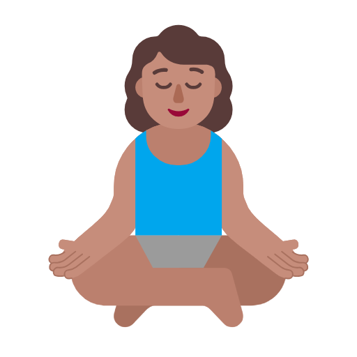 Mulher Na Posição De Lótus: Pele Morena para Microsoft Windows 11 24H2 August 2025 Update