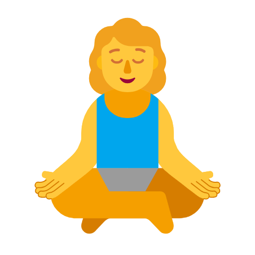 Mulher na posição de Lotus para Microsoft Windows 11 24H2 August 2025 Update