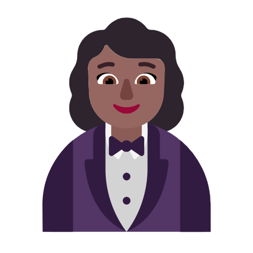 Mulher De Smoking: Pele Morena Escura para Microsoft Windows 11 24H2 August 2025 Update