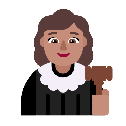 Жінка-суддя: середній тон шкіри для Microsoft Windows 11 24H2 August 2025 Update