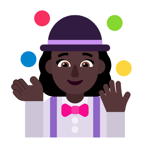 Mulher Malabarista: Pele Escura para Microsoft Windows 11 24H2 August 2025 Update