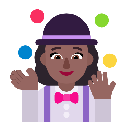 Mulher Malabarista: Pele Morena Escura para Microsoft Windows 11 24H2 August 2025 Update