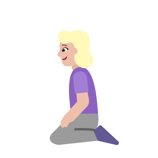 Mulher Ajoelhando: Pele Morena Clara para Microsoft Windows 11 24H2 August 2025 Update