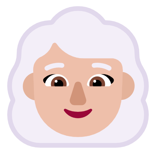 Mulher: Pele Morena Clara, Cabelo Branco para Microsoft Windows 11 24H2 August 2025 Update