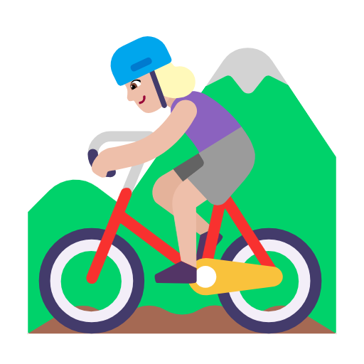 Mulher Fazendo Mountain Bike: Pele Morena Clara para Microsoft Windows 11 24H2 August 2025 Update