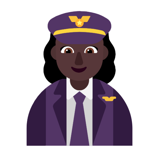 Piloto De Avião Mulher: Pele Escura para Microsoft Windows 11 24H2 August 2025 Update