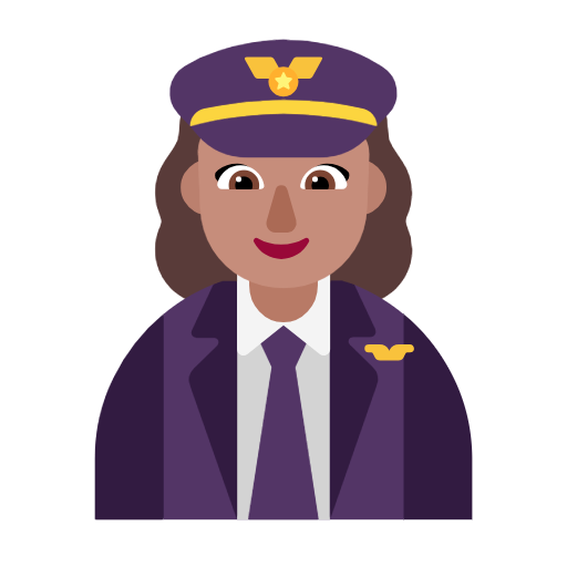 Piloto De Avião Mulher: Pele Morena para Microsoft Windows 11 24H2 August 2025 Update