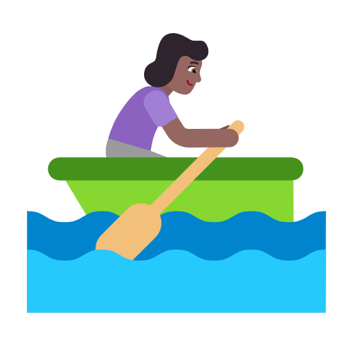 Mulher Remando: Pele Morena Escura para Microsoft Windows 11 24H2 August 2025 Update