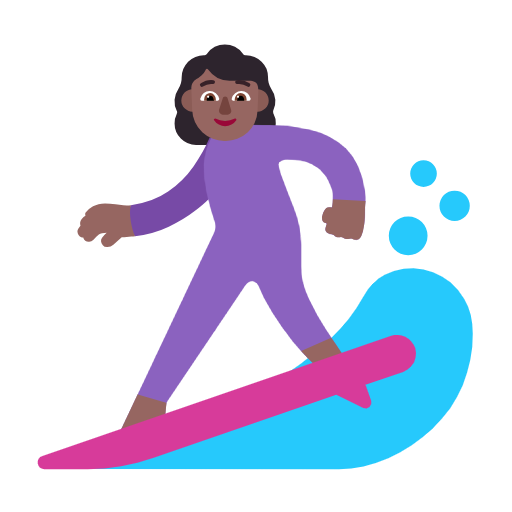 Mulher Surfista: Pele Morena Escura para Microsoft Windows 11 24H2 August 2025 Update