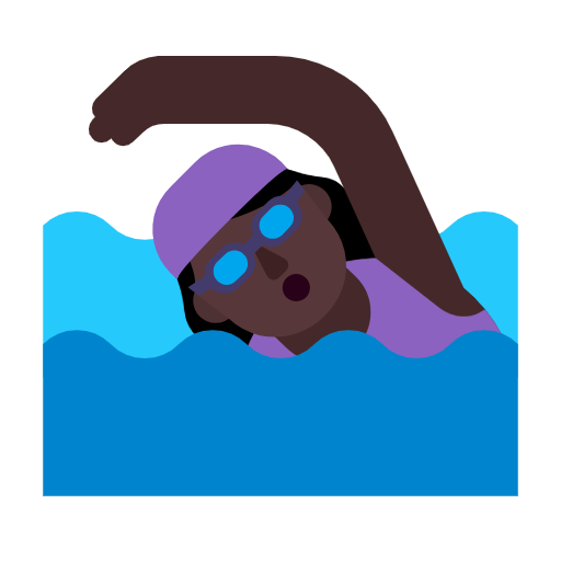 Mulher Nadando: Pele Escura para Microsoft Windows 11 24H2 August 2025 Update