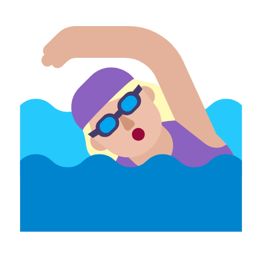 Mulher Nadando: Pele Morena Clara para Microsoft Windows 11 24H2 August 2025 Update