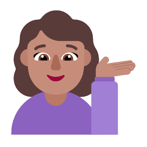 Жінка тягне руку: середній тон шкіри для Microsoft Windows 11 24H2 August 2025 Update