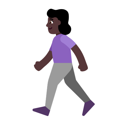 Mulher Andando: Pele Escura para Microsoft Windows 11 24H2 August 2025 Update