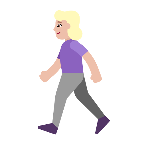 Mulher Andando: Pele Morena Clara para Microsoft Windows 11 24H2 August 2025 Update