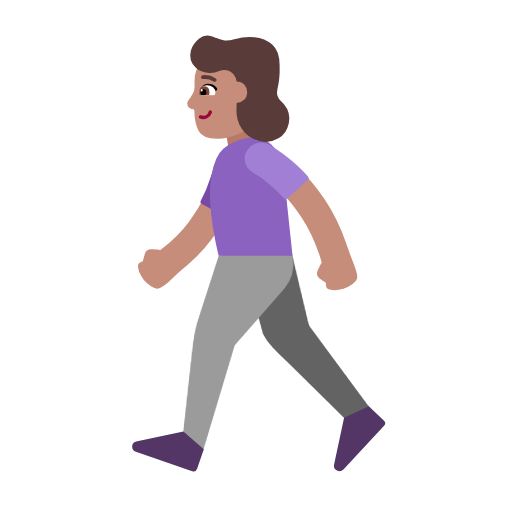 Mulher Andando: Pele Morena para Microsoft Windows 11 24H2 August 2025 Update