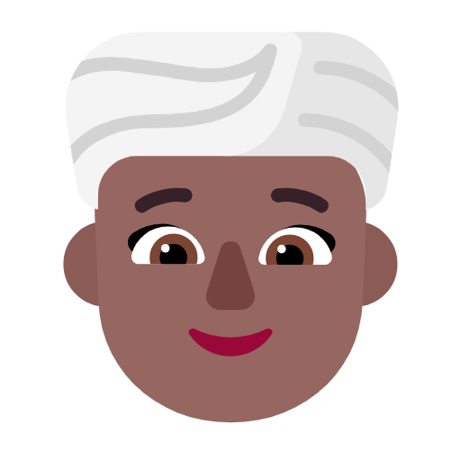 Mulher Com Turbante: Pele Morena Escura para Microsoft Windows 11 24H2 August 2025 Update