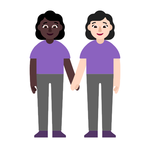 Дві жінки: дуже темний тон шкіри дуже світлий тон шкіри для Microsoft Windows 11 24H2 August 2025 Update