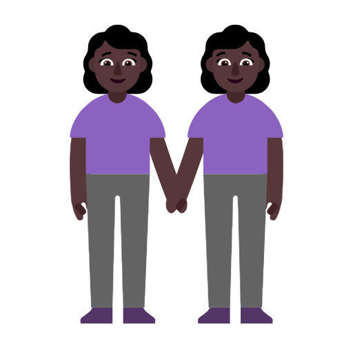 Duas Mulheres De Mãos Dadas: Pele Escura para Microsoft Windows 11 24H2 August 2025 Update