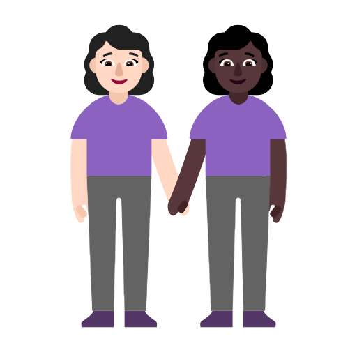 Duas Mulheres De Mãos Dadas: Pele Clara, Pele Escura para Microsoft Windows 11 24H2 August 2025 Update