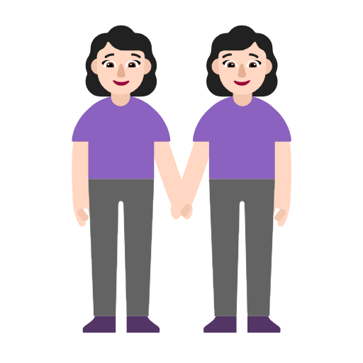 Duas Mulheres De Mãos Dadas: Pele Clara para Microsoft Windows 11 24H2 August 2025 Update