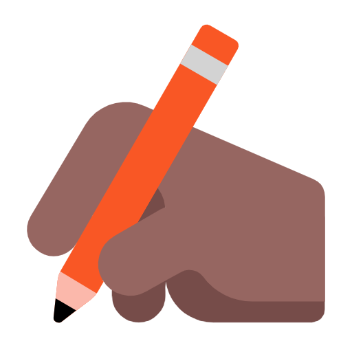 Escrevendo À Mão: Pele Morena Escura para Microsoft Windows 11 24H2 August 2025 Update