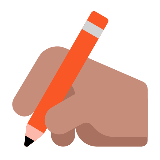 Escrevendo À Mão: Pele Morena para Microsoft Windows 11 24H2 August 2025 Update