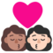 Поцелуй: женщина женщина средний тон кожи очень светлый тон кожи