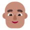 Лысый мужчина: средний тон кожи