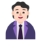 Офисный работник: очень светлый тон кожи