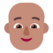 Взрослый: средний тон кожи без волос