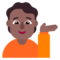 Человек тянет руку: темный тон кожи
