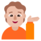 Человек тянет руку: светлый тон кожи