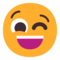 Подмигивает