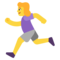 Женщина бежит