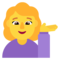 Женщина тянет руку