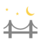 גשר בלילה