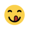 פרצוף נהנה מאוכל טעים