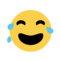 פרצוף עם דמעות שמחה