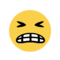 פרצוף עם חיוך מלא שיניים